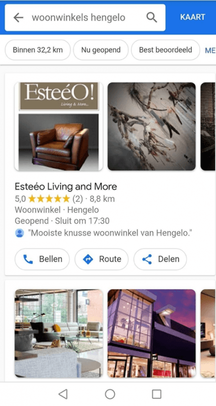 Local Pack mobiel
